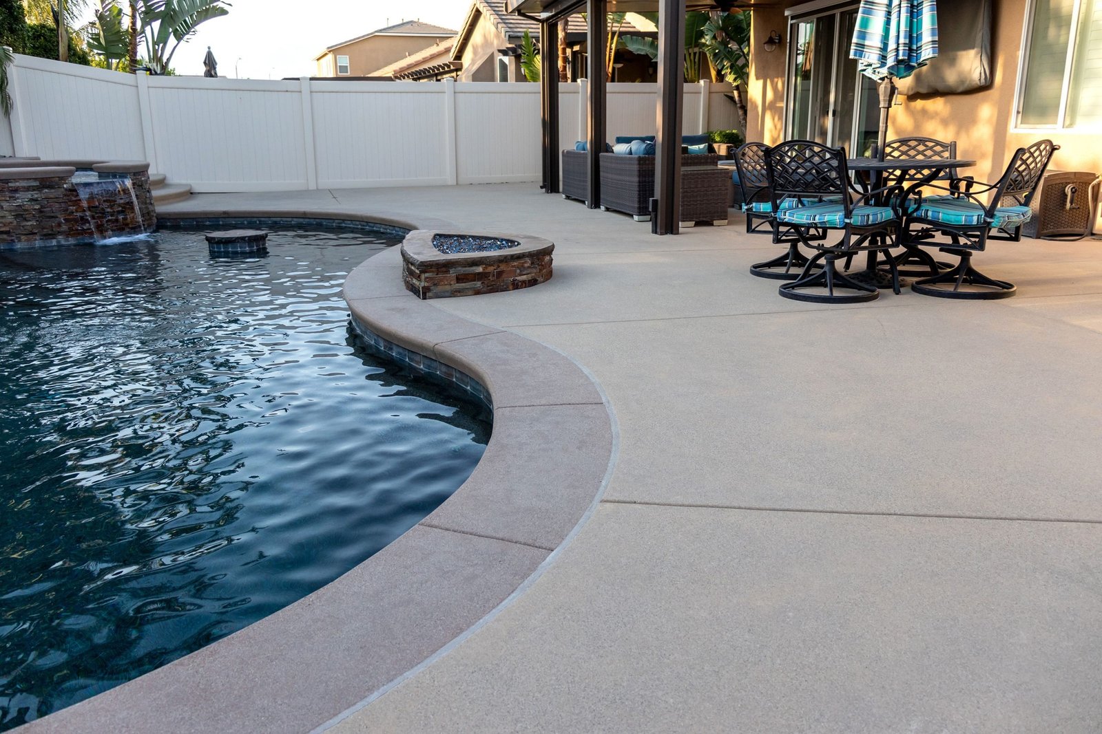 Modern Pool Deck Installation